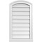 Ekena Millwork Arch Top Surface Mount PVC Gable Vent: Functional, w/ 2"W x 2"P Brickmould Sill Frame, 16"W x 28"H GVPAR16X2803SF - alternate 1